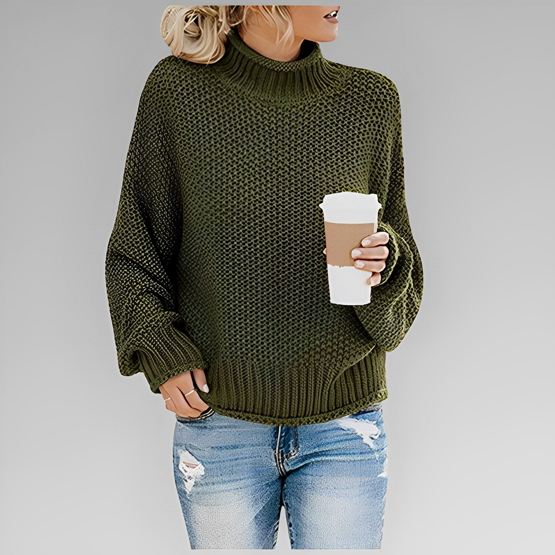 Vintertrøje Dame – Varm Strikpullover med Stilfuldt Design