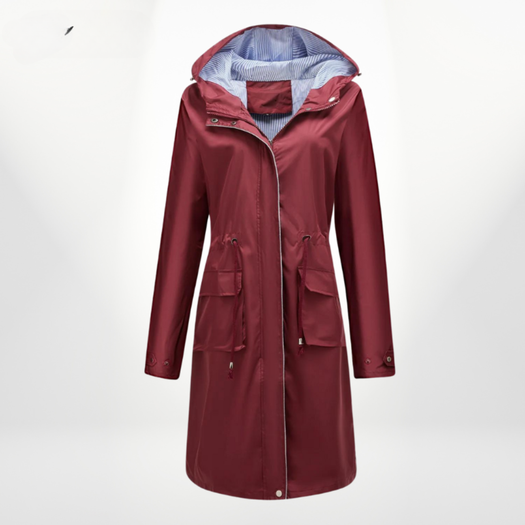 Trenchcoat Dame – Vandafvisende Regnfrakke med Elegant Design