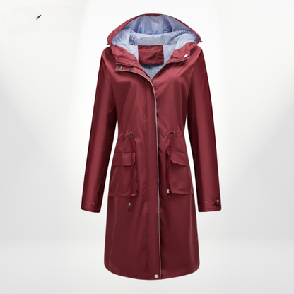 Trenchcoat Dame – Vandafvisende Regnfrakke med Elegant Design