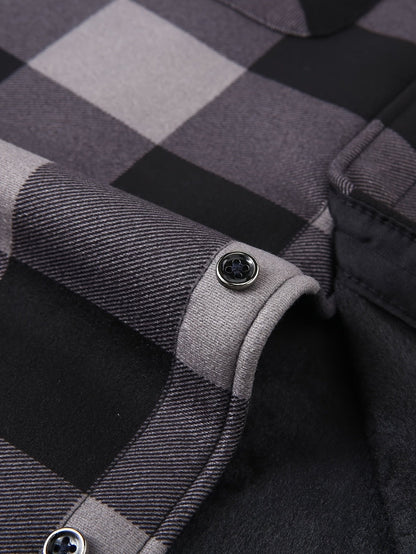 Skjortejakke Herre – Overshirt-jakke med hætte til efterår, overgangsvejr og hverdag