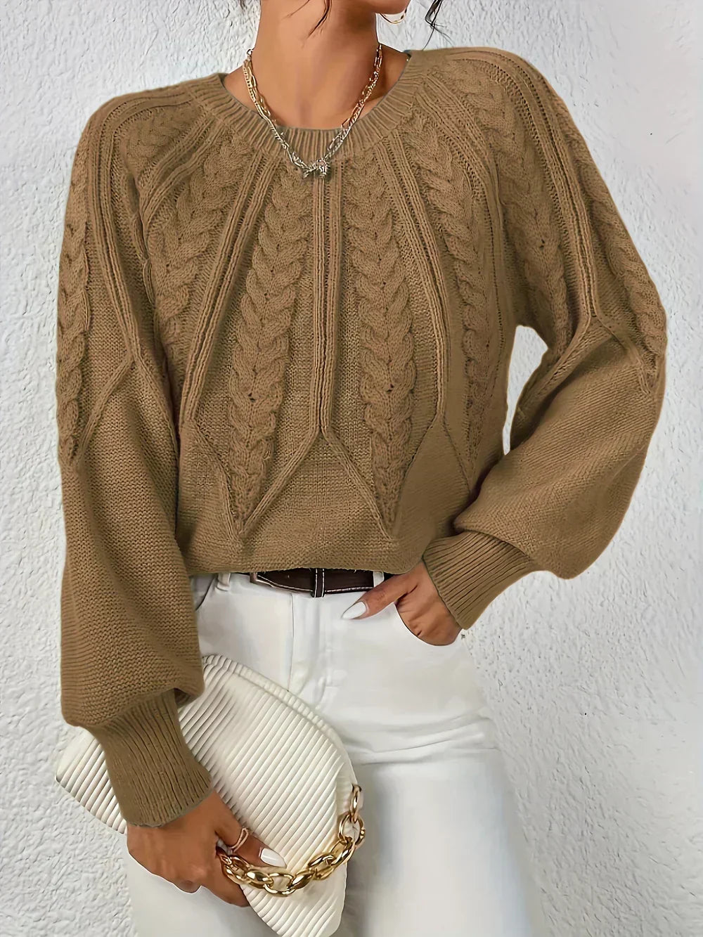 Striktrøje Dame – Moderne Pullover med Blød Pasform