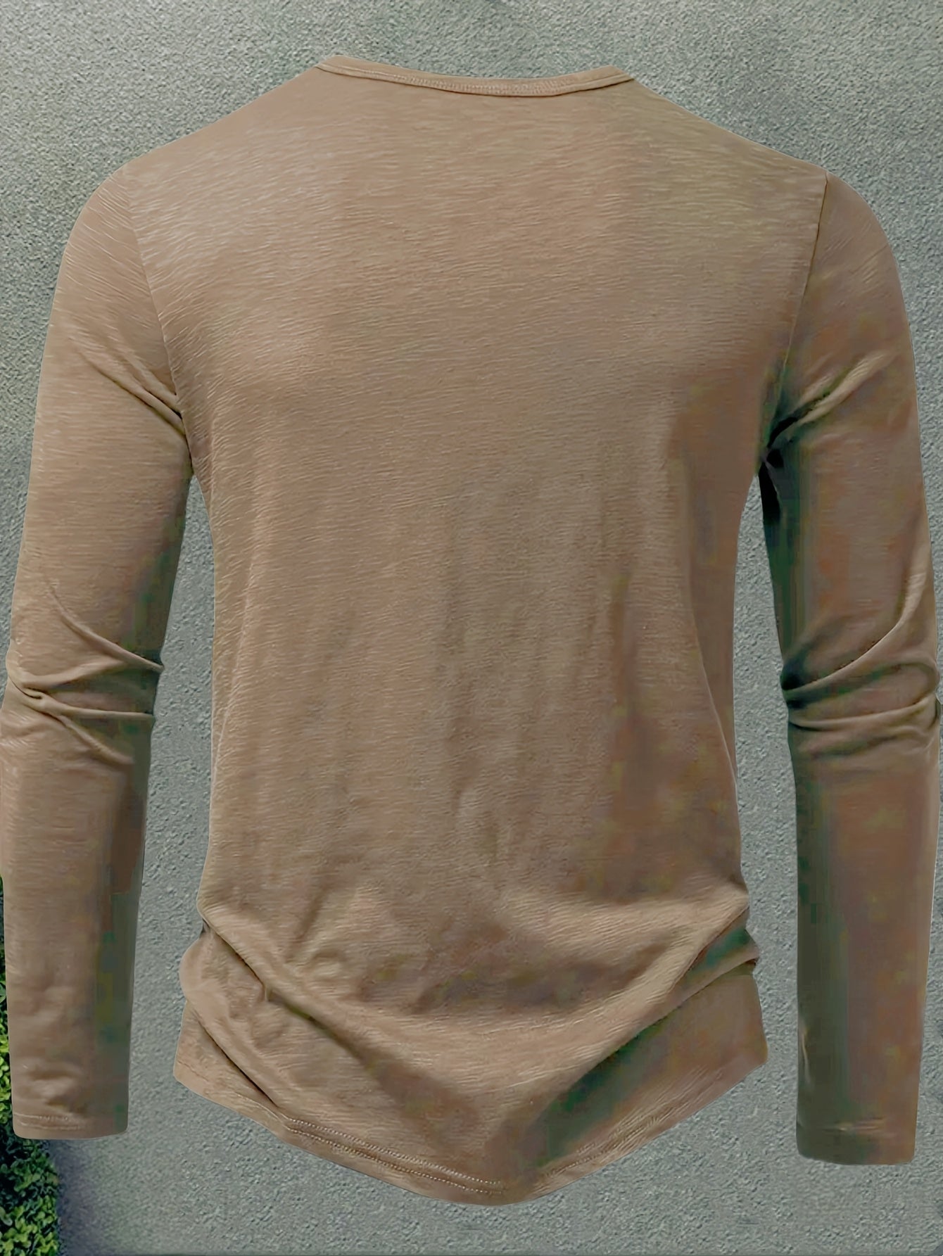 Henley Trøje Herre – Langærmet henley med klassisk design til hverdag, arbejde og lag-på-lag i Militærgrøn og Khaki – Dalton