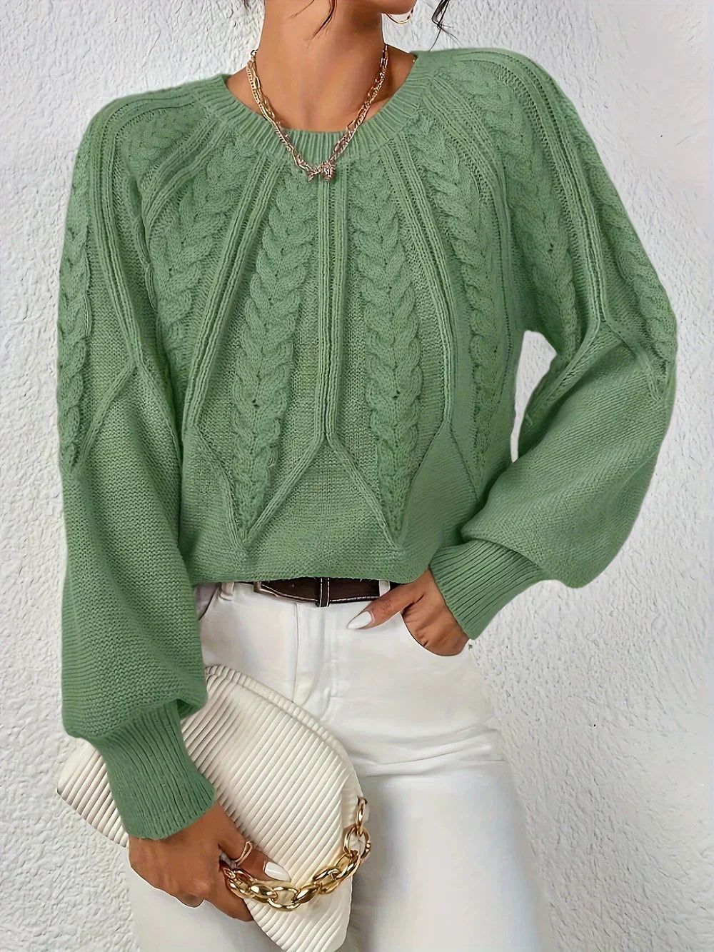 Striktrøje Dame – Moderne Pullover med Blød Pasform