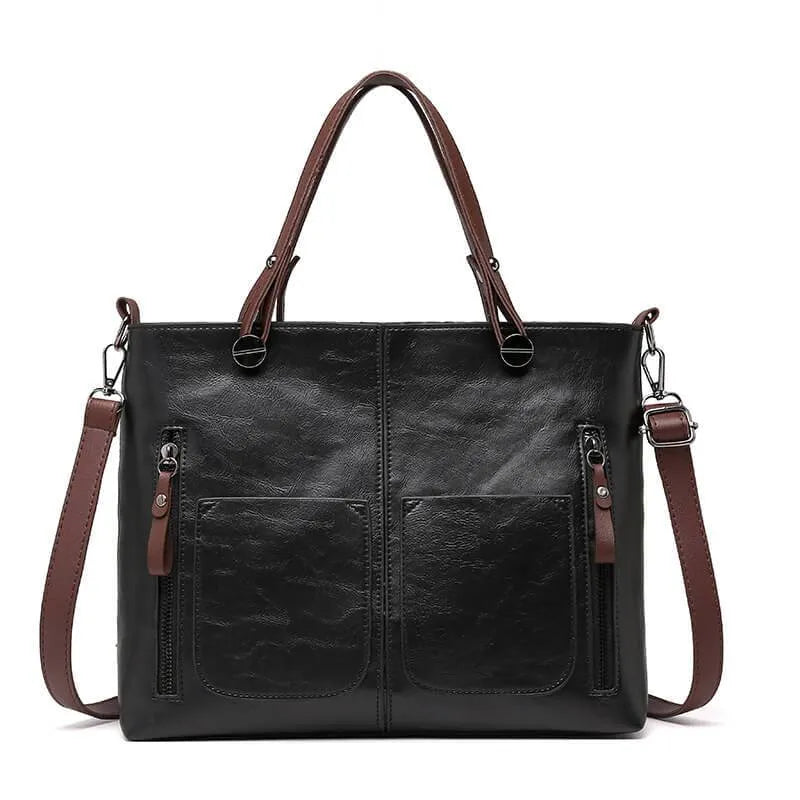 Skuldertaske Dame – Vintage Crossbody Taske med Rummeligt Design