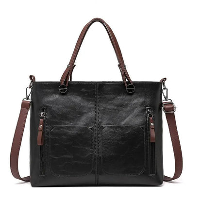 Skuldertaske Dame – Vintage Crossbody Taske med Rummeligt Design