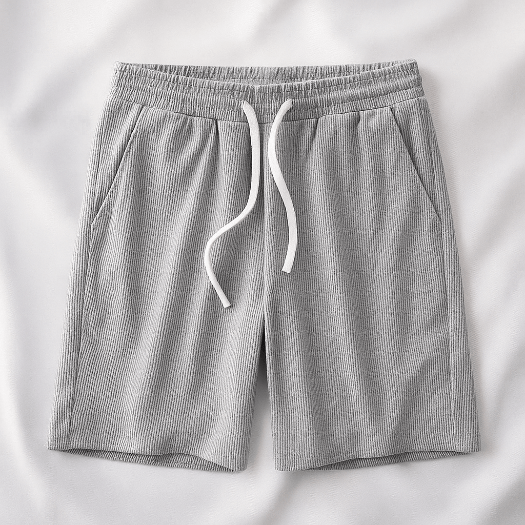 Shorts Herre – Waffle Knit Lounge Shorts med Snøre