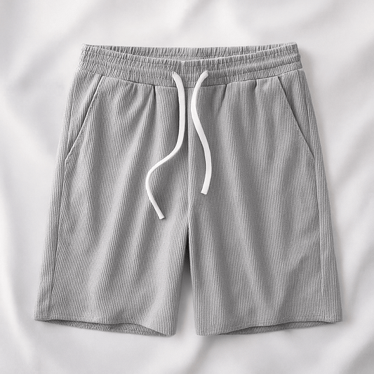 Shorts Herre – Waffle Knit Lounge Shorts med Snøre