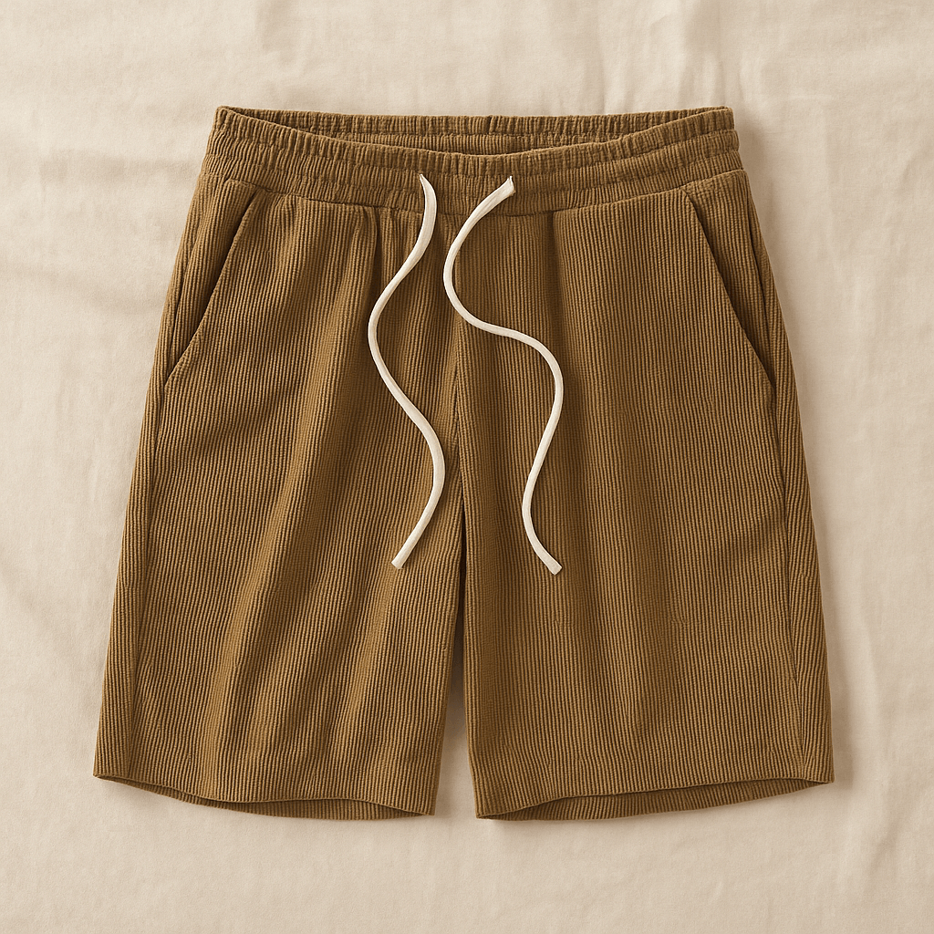 Shorts Herre – Waffle Knit Lounge Shorts med Snøre