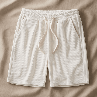 Shorts Herre – Waffle Knit Lounge Shorts med Snøre