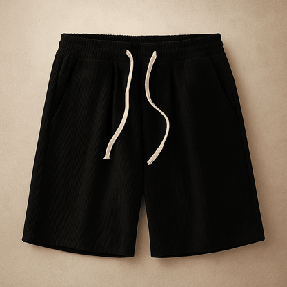 Shorts Herre – Waffle Knit Lounge Shorts med Snøre