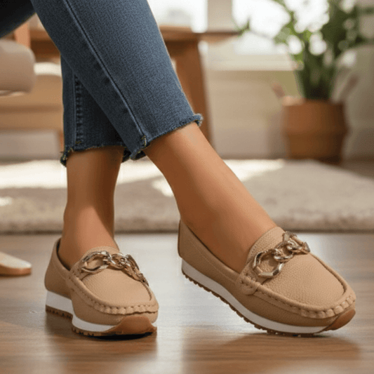 Loafers Dame – Slip-In Sko med Kædespænde