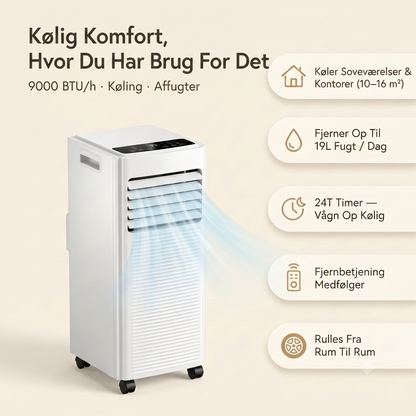 7000 BTU portable air conditioner, dehumidifier, and fan