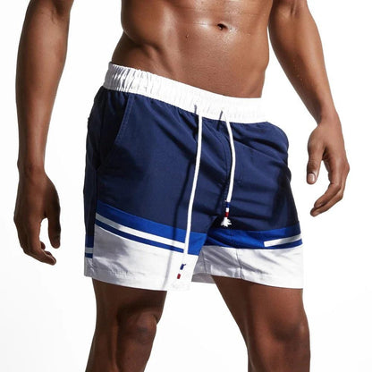 Badeshorts Herre – Farverige Badebukser med Colorblock Design