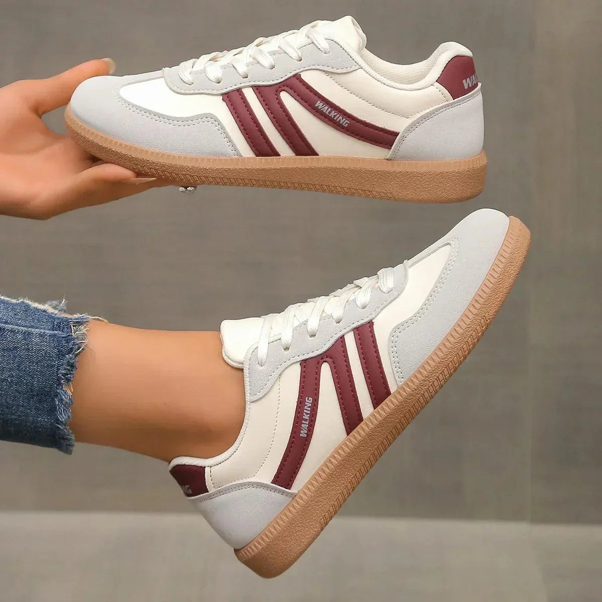 Stacey | Dame Afslappede Sneakers med Gummisål