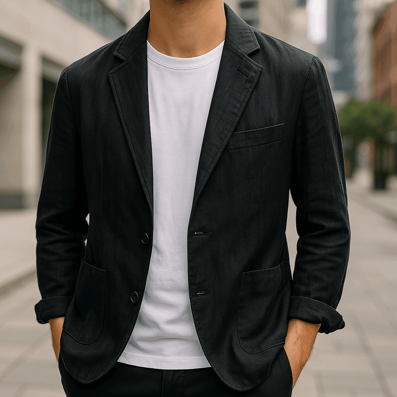 Hør Blazer Herre – Let Sommer Blazer til Casual Look
