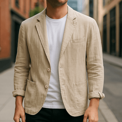 Hør Blazer Herre – Let Sommer Blazer til Casual Look