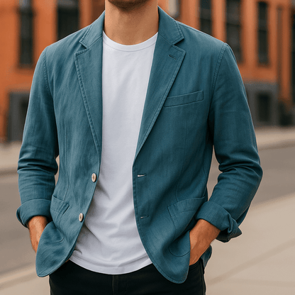 Hør Blazer Herre – Let Sommer Blazer til Casual Look