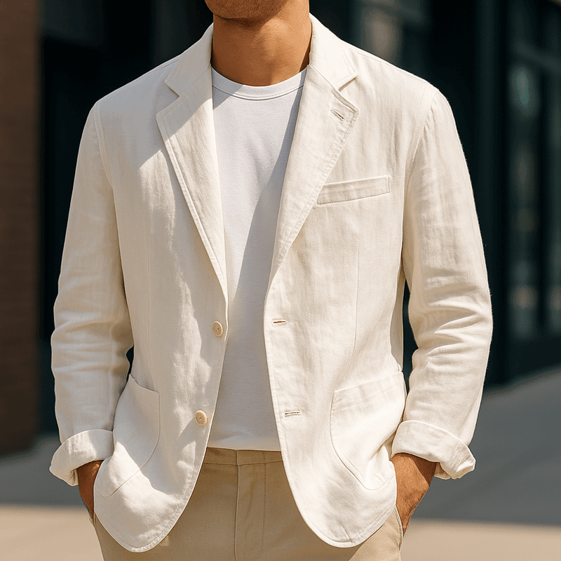 Hør Blazer Herre – Let Sommer Blazer til Casual Look