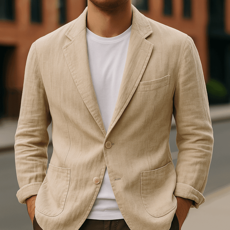 Hør Blazer Herre – Let Sommer Blazer til Casual Look