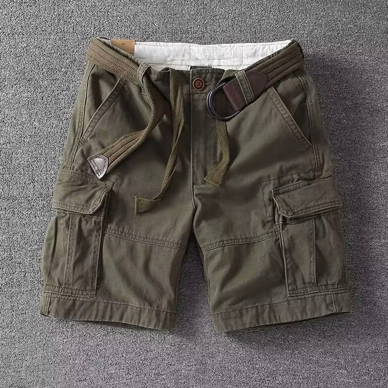 Cargo Shorts Herre – Multi-Pocket Bermuda Shorts med Justerbar Talje