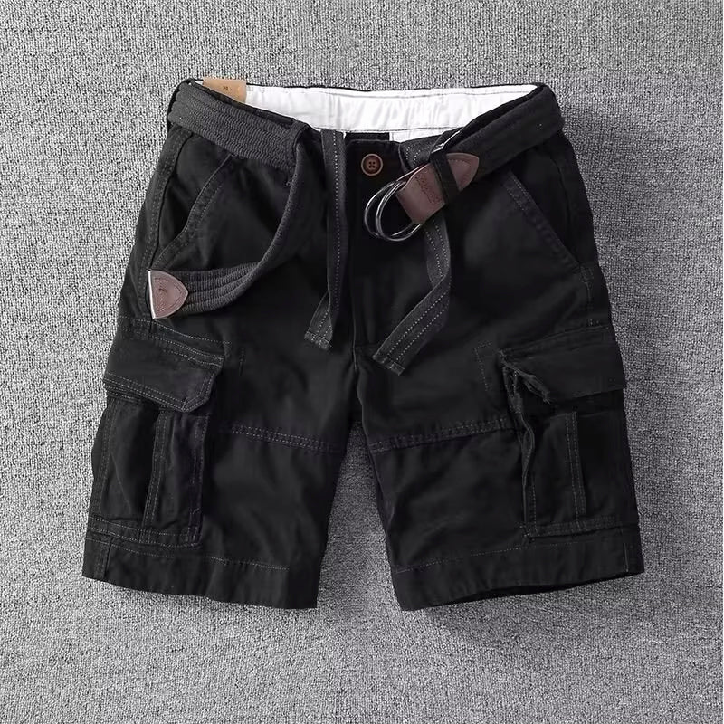 Cargo Shorts Herre – Multi-Pocket Bermuda Shorts med Justerbar Talje