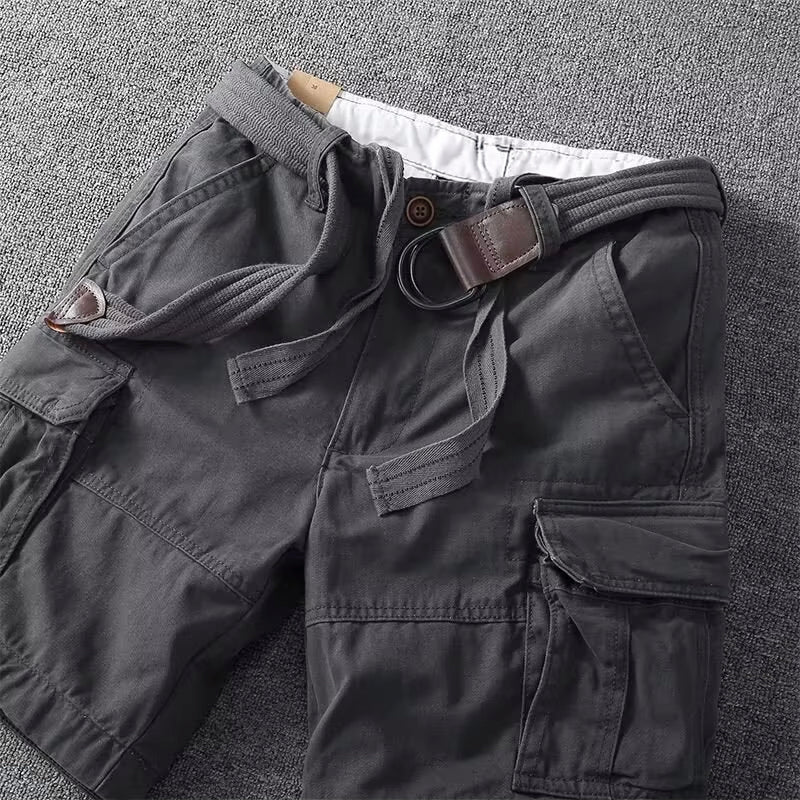 Cargo Shorts Herre – Multi-Pocket Bermuda Shorts med Justerbar Talje