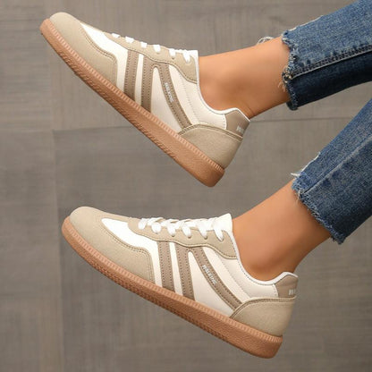 Sneakers Dame – Casual Sko med Snørebånd og Gummisål