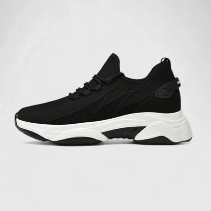 Sneakers Dame – Hverdagssko med polstret sål til hverdag, arbejde og rejse i Hvid og Sort – Selene