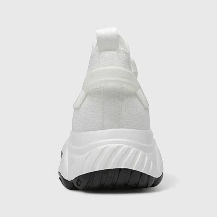 Sneakers Dame – Hverdagssko med polstret sål til hverdag, arbejde og rejse i Hvid og Sort – Selene