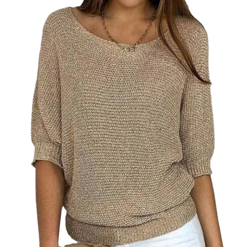 Striktrøje Dame – Komfortabel Pullover med Afslappet Pasform
