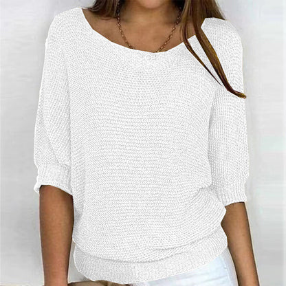 Striktrøje Dame – Komfortabel Pullover med Afslappet Pasform