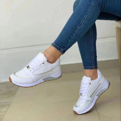 Sneakers Dame – Hverdagssko med kraftig sål til hverdag, arbejde og rejse