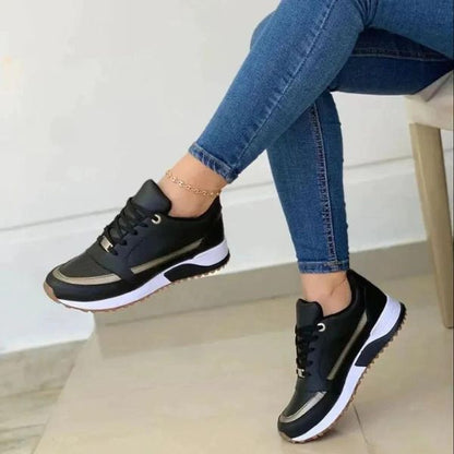 Sneakers Dame – Hverdagssko med kraftig sål til hverdag, arbejde og rejse