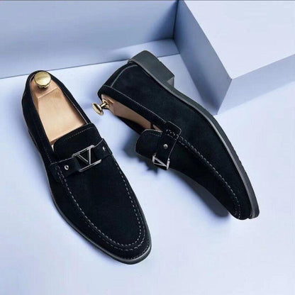 Loafers Herre – Slip-On Sko med Metalspænde