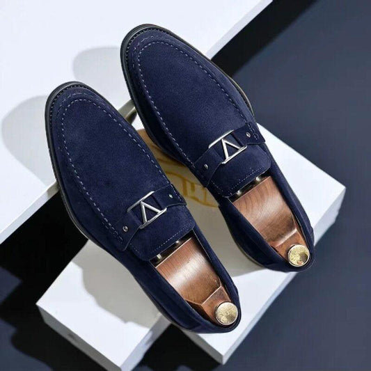 Loafers Herre – Slip-On Sko med Metalspænde