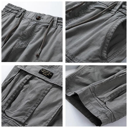 Cargo Shorts Herre – Casual Shorts med Snøre og Lommer