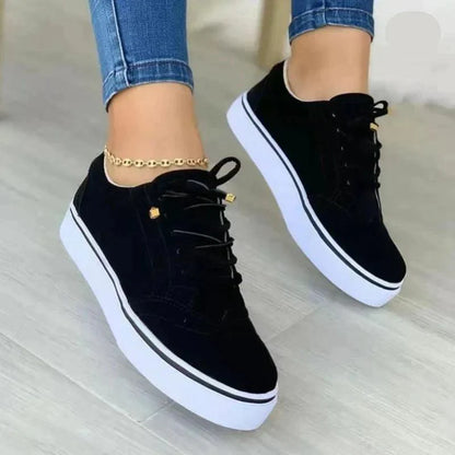 Platform Sneakers Dame – Trendy Sneakers med Snøre