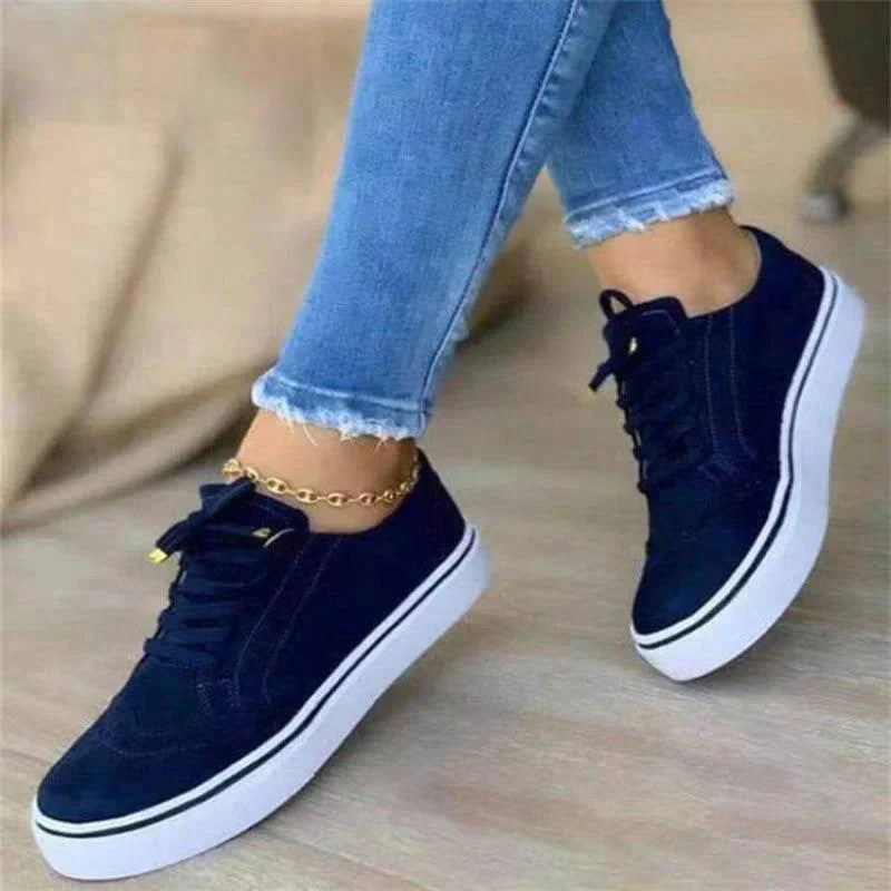 Platform Sneakers Dame – Trendy Sneakers med Snøre