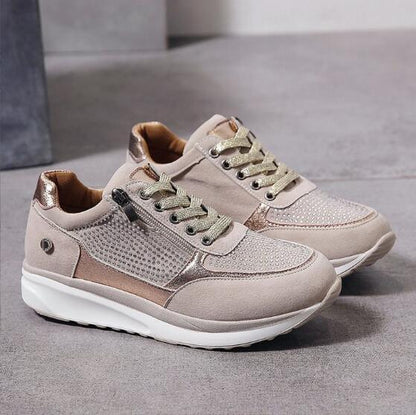 Sophia | Afslappede Dame Sneakers med Sidelyn