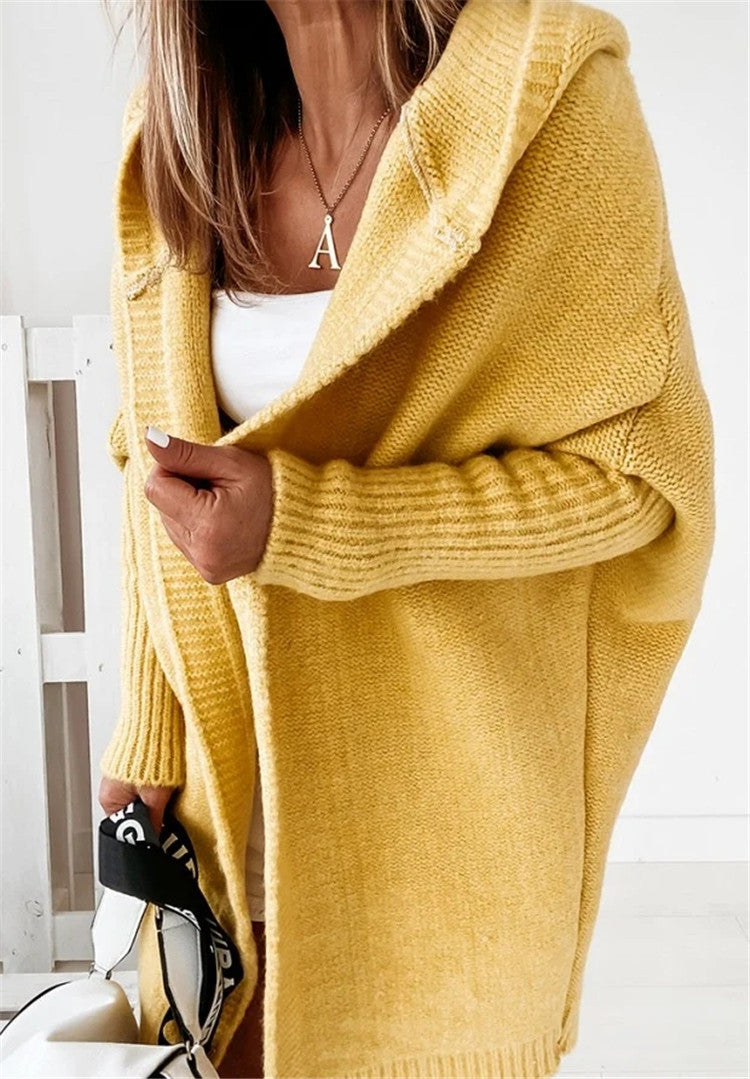 Tereza Cardigan Dame – Mintgrøn Strikcardigan med Løs Pasform