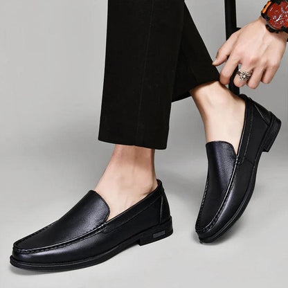 Loafers Herre – Klassiske Sko i Læderlook med Moc-Toe
