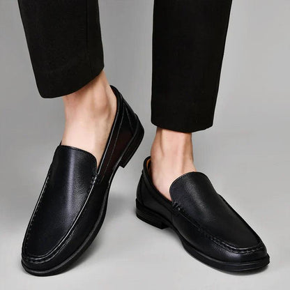 Loafers Herre – Klassiske Sko i Læderlook med Moc-Toe