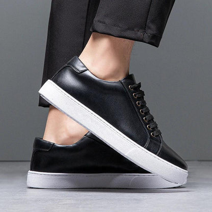 Sneakers Herre – Pæne Lace-Up Sko i Læderlook