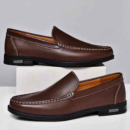 Loafers Herre – Klassiske Sko i Læderlook med Moc-Toe