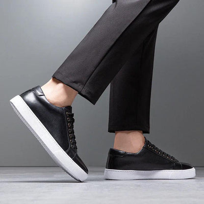 Sneakers Herre – Pæne Lace-Up Sko i Læderlook