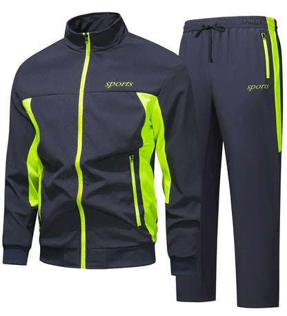 Jogging Sæt Herre – Todelt tracksuit med klassisk design til hverdag, rejse og afslapning