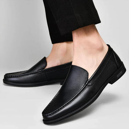 Loafers Herre – Klassiske Sko i Læderlook med Moc-Toe