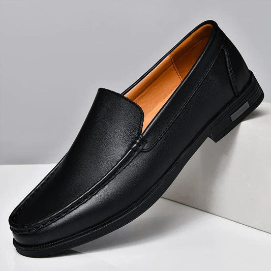 Loafers Herre – Klassiske Sko i Læderlook med Moc-Toe