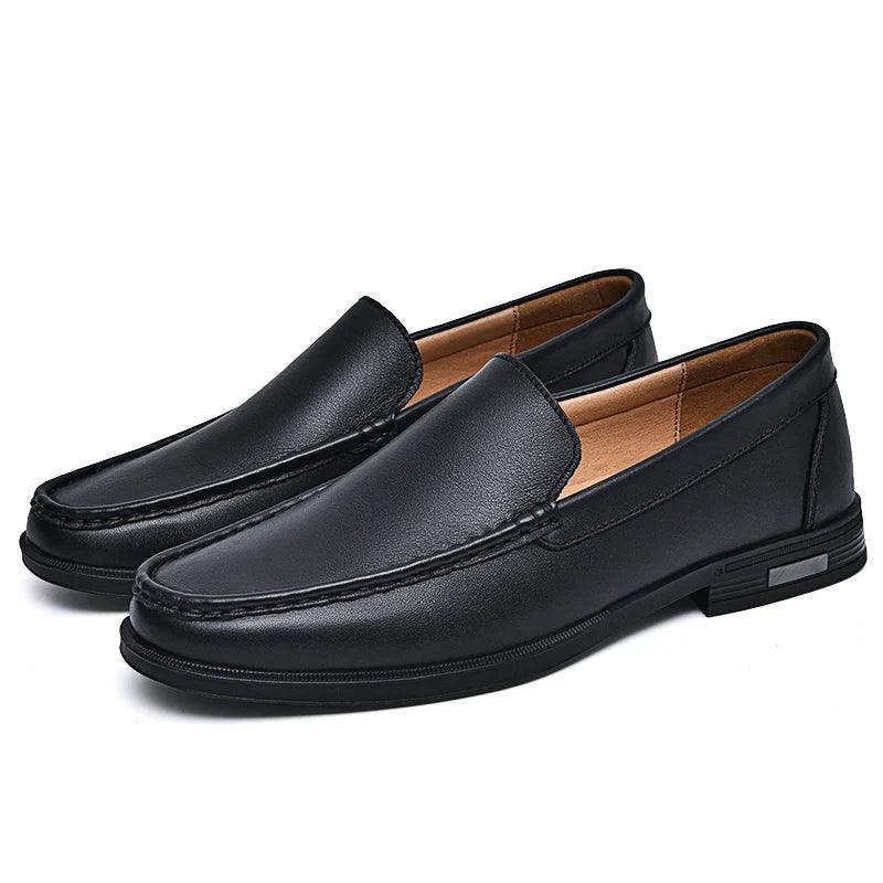 Loafers Herre – Klassiske Sko i Læderlook med Moc-Toe