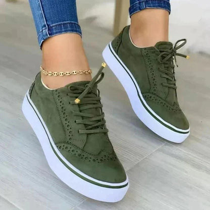 Platform Sneakers Dame – Trendy Sneakers med Snøre